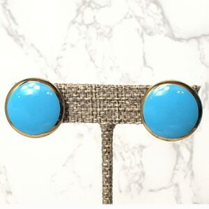 VINTAGE Glossy Button-Style Clip-On Earrings